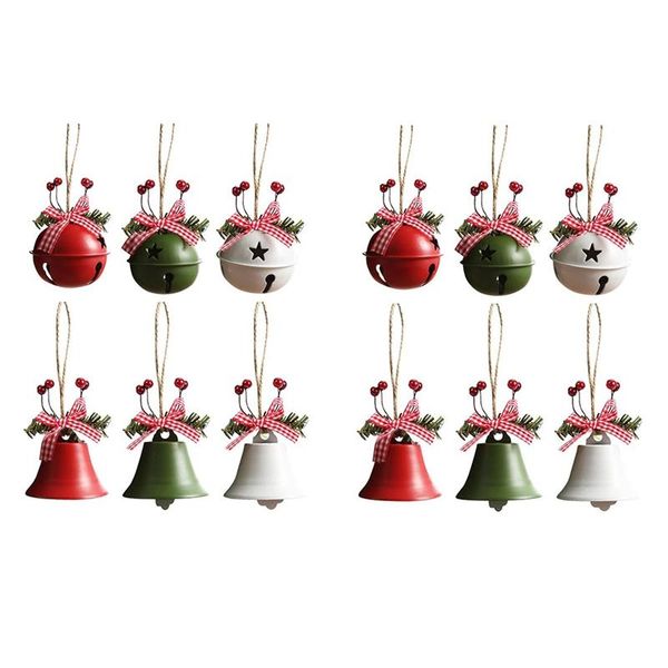 

decorative objects & figurines christmas decorations craft bells ornaments metal jingle farmhouse merry tree decor for home