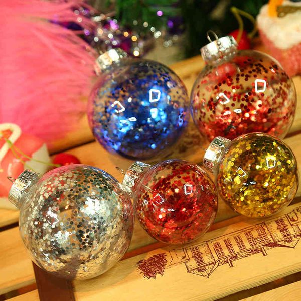 

plastic sequin transparent ball creative decoration christmas pendant