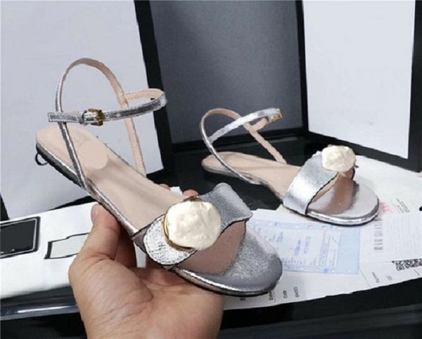 

t108c latest 2021 stye real leather women sandals slippers heels shoes banquet party brand sflip flop neakers casual, Black