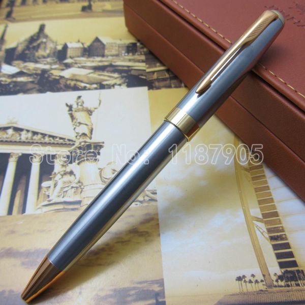 

silver and golden clip ballpoint pen b10125 pens, Blue;orange