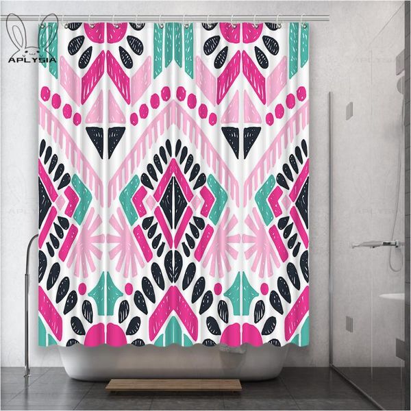 

gypsy decorative pattern feather white eye sunlight flower polyester fabric shower curtain for bathroom curtains