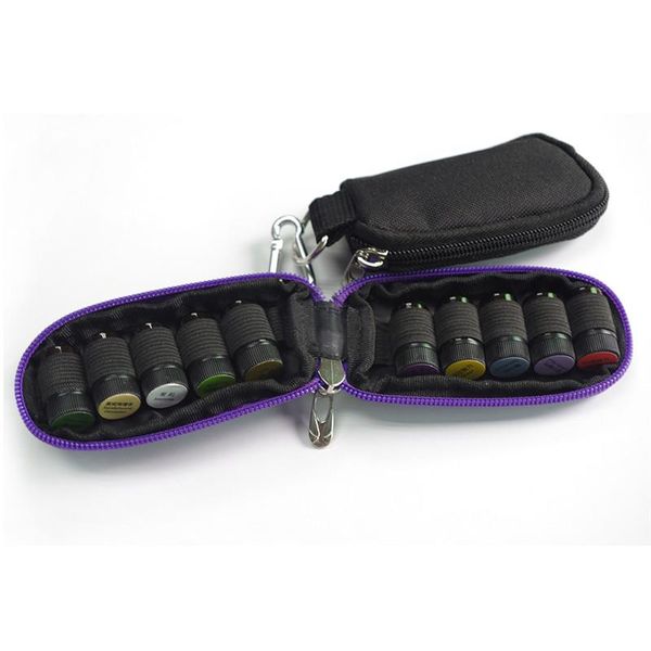 

slot bottle travel carrying cosmetic bags essential oil case protects for 3ml rollers oils bag & cases