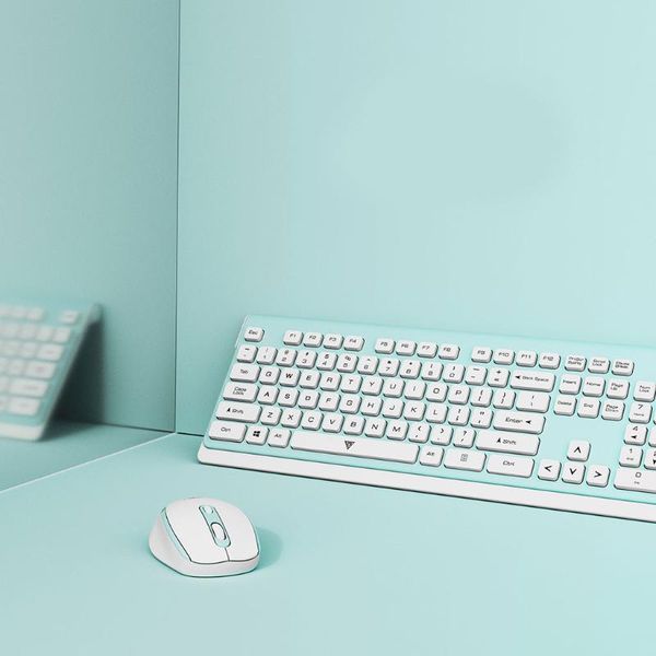 

keyboard and mouse set wireless 2.4g home office ultra-thin recommended keyboards