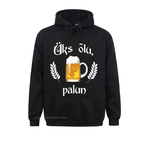 

classic, simple, estonian style men's long sleeve hoodie, Black