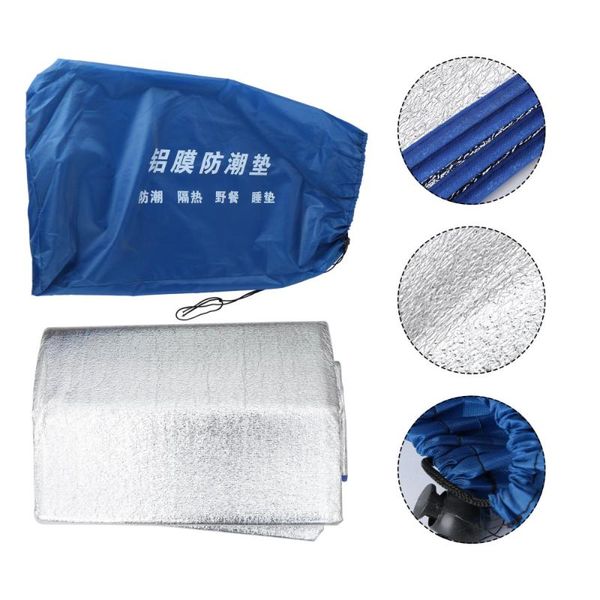 

3x3m outdoor tent mat dampproof aluminum film sleeping mattress camping hiking blanket picnic cushion (edge for ran pads