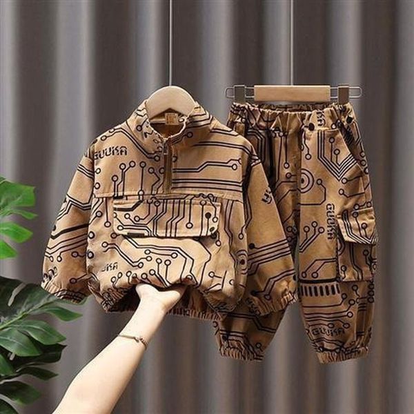 

spring and autumn children's boy's girls' sports casual fashion t-shirt + pants two-piece set 2 3 4 5 6 7 8 9y clothing sets, White