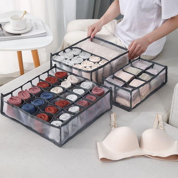 

storage drawers underwear socks shorts compartment box closet organizer drawer mesh separation dormitory washable