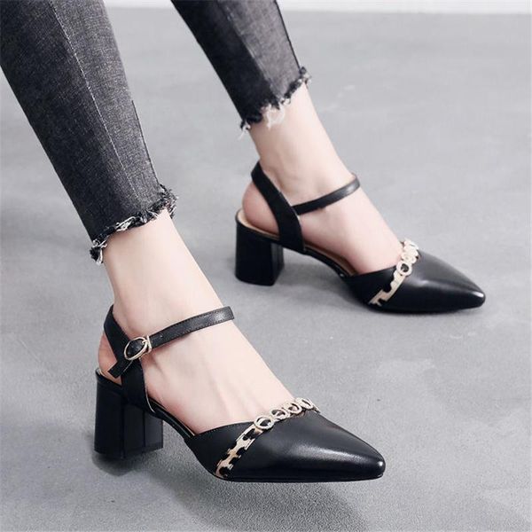 

cresfimix women fashion beige pointed toe buckle strap party high heel shoes lady casual sweet black zapatos a6019 dress