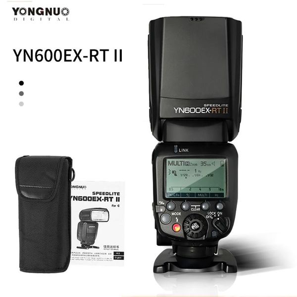 

yn600ex-rt iil master flash speedlite for camera 2.4g wireless 1/8000s hss gn60 support auto/ manual zooming flashes