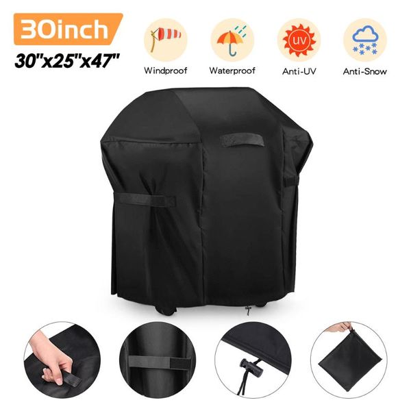 

tools & accessories waterproof anti dust outdoor bbq grill cover garden patio barbecue oxford cloth heavy duty for 30 inch