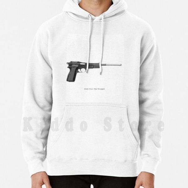 

men's hoodies & sweatshirts dont pull the trigger hoodie long sleeve you smoke die cancer not if please donation do add shall, Black