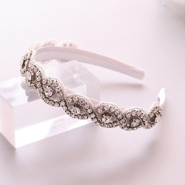 

hair clips & barrettes 100%handmade luxury crystal headpiece wedding bridal headbands for beaded headband baroque fashion personality hoop, Golden;silver