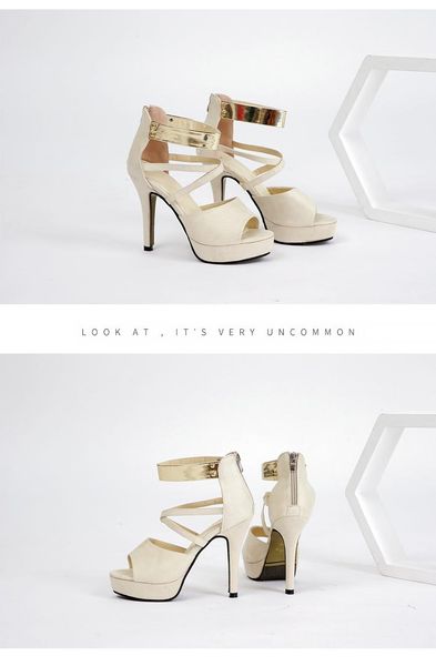 

sandals high-heeled shoes, Black