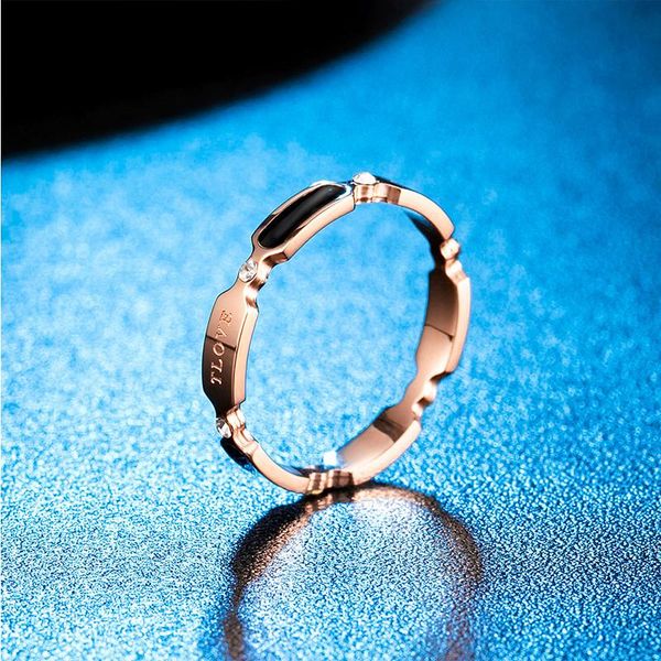 

wedding rings delicate couples ring womens stainless steel fashion crystal confession rose gold jewelry gifts for women accessories, Slivery;golden