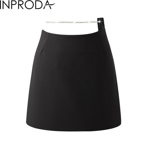 

women skirt chain high waist black skirts simple short wrapped summer fashion all match ladies mini 2021
