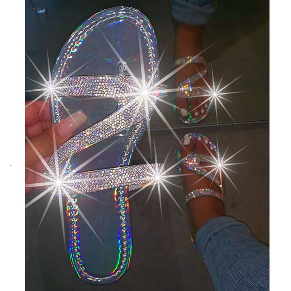 

sandals women slippers shoes woman flat casual outdoor non-slip female slides bling sapato fe 0nk3, Black