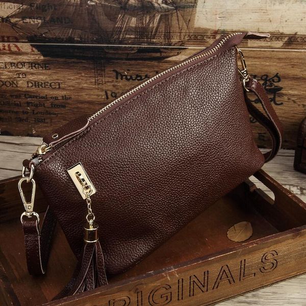 

evening bags women 100% genuine leather messenger women's vintage shoulder bag female cross-body soft casual shopping