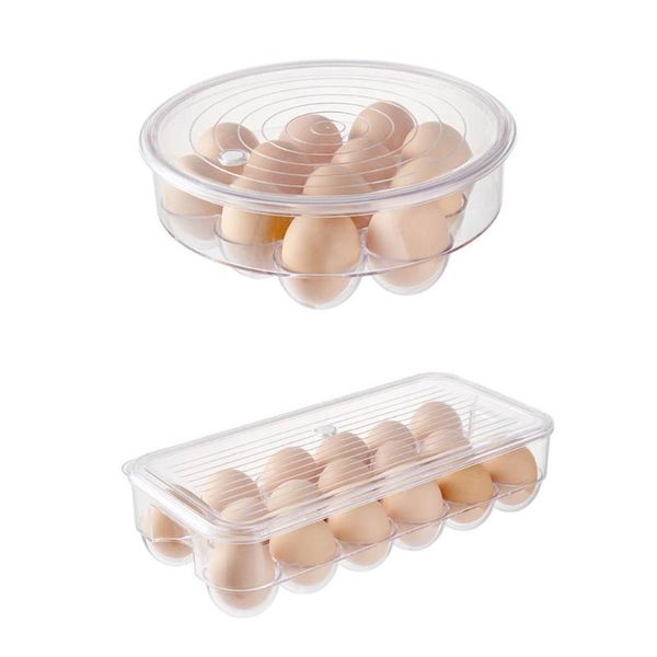 

storage bottles & jars a5kb sealable stackable refrigerator egg holder box kitchen freshness separated fridge food savers tray