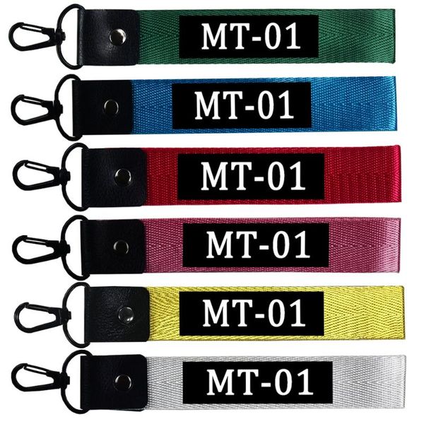 

keychains motorcycler keychain keyring car key straps fob keycord phone lanyards for yamaha mt 01 mt-01 mt01 accessories, Silver