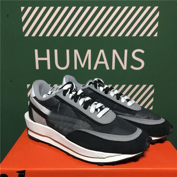 

vaporwaffle designers running shoes men undercover x daybreak summit black and white nylon wolf grey mens breathable platform sports trainer