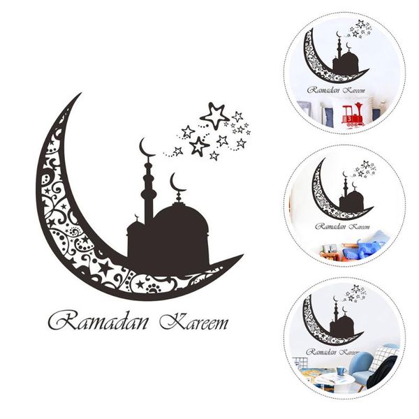 

1pc ramadan festival wallpaper pvc removable muslim wall decal decoration stickers