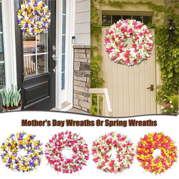 

design artificial flowers wreaths door wall hanging wearth simulation garland for wedding party home decorations decorative