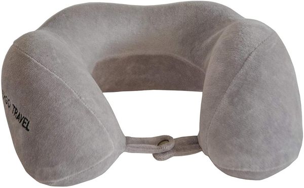 

seat cushions visco foam orthopedic neck comfort gray travel pillow