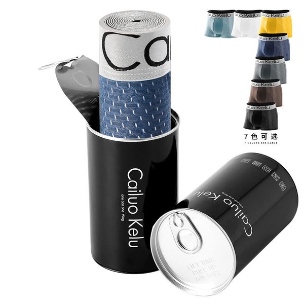 

single iron can ice men's underwear mesh u convex modal boxer summer, Black;white