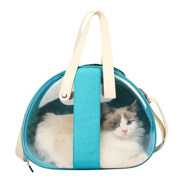 

cat carriers,crates & houses transparent pet carrier backpack breathable dog travel outdoor shoulder bag for small dogs cats packaging carry