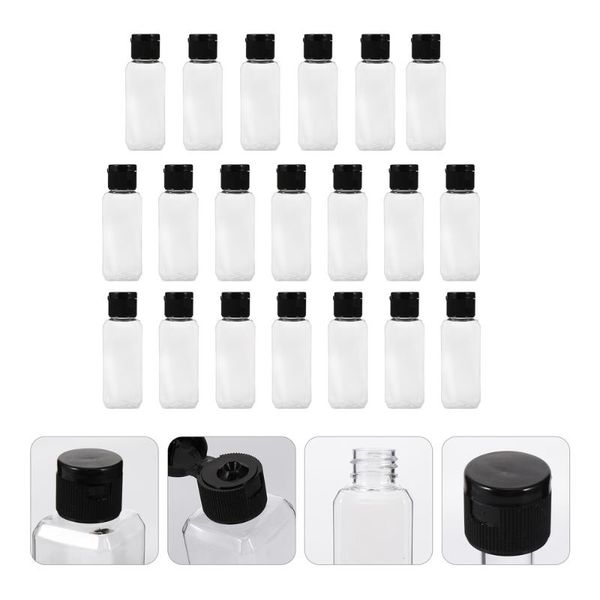 

storage bottles & jars 20pcs 50ml portable travel bottle clear empty refillable reusable