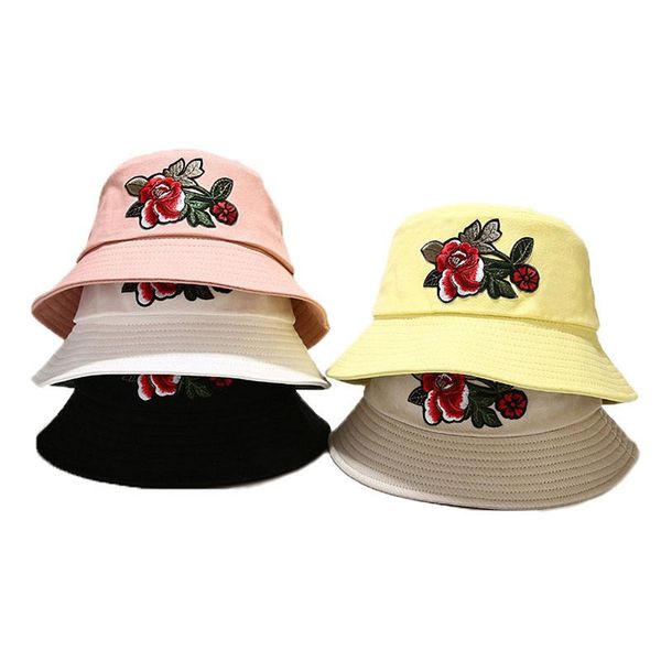 

wide brim hats cotton black white bucket hat women sun hip hop outdoor trip caps men beach protect fishing bonnet, Blue;gray