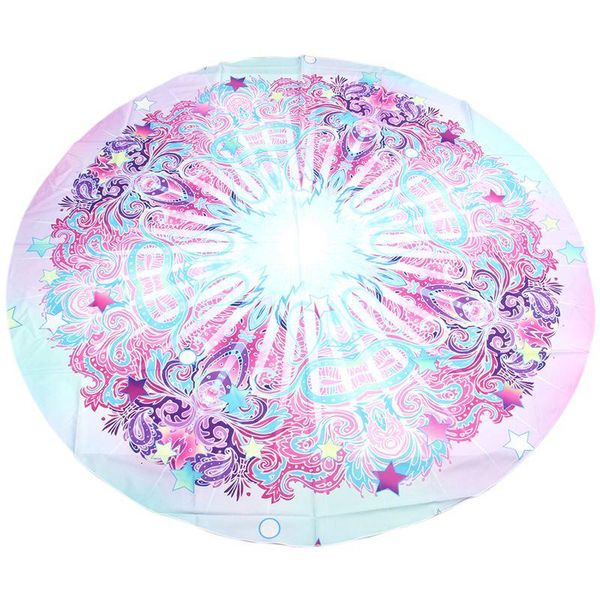 

yoga mats round beach towel 150cm print polyester bath sand mat shawl 3 #