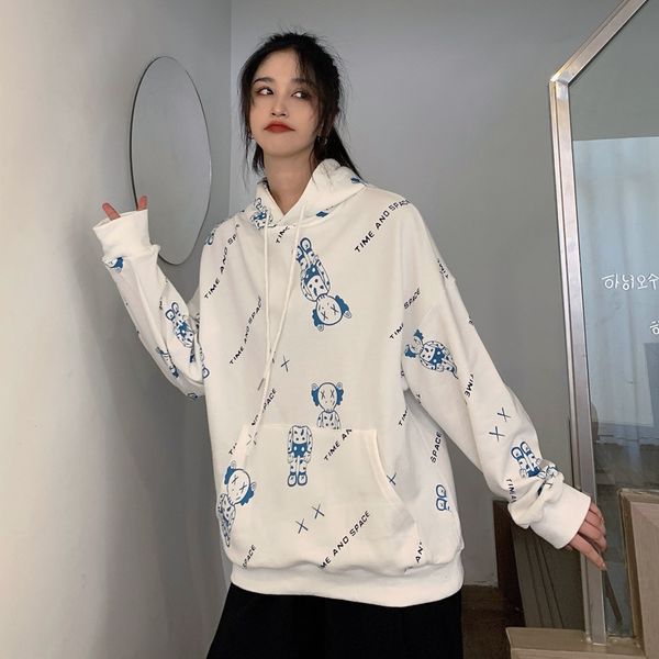 

real sfish scale cloth thin hoodie womens loose korean, Black