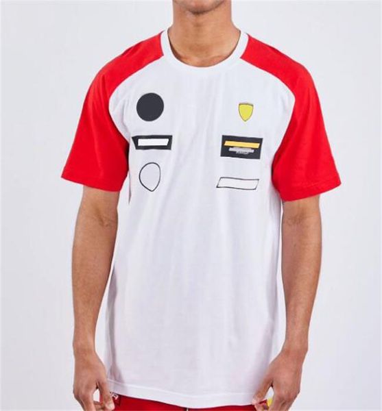 

f1 racing suit men's downhill short-sleeved round neck t-shirt polyester quick-drying can be customized
