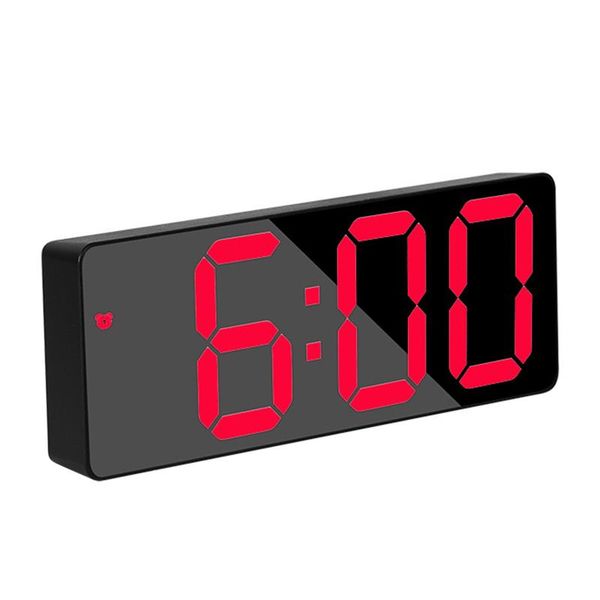 

other clocks & accessories gifts voice control bedside abs snooze time adjustable brightness alarm clock silent led digital temperature disp