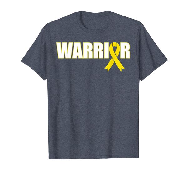

bone cancer warrior t-shirt - sarcoma yellow ribbon shirt, White;black