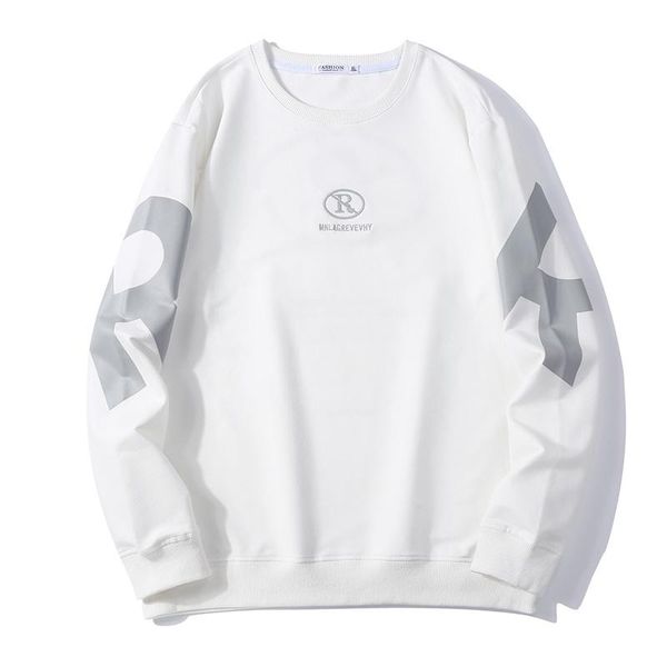 

men's hoodies & sweatshirts fashion spring autumn round collar men sweatshirt casual letter printing mens clothing, Black