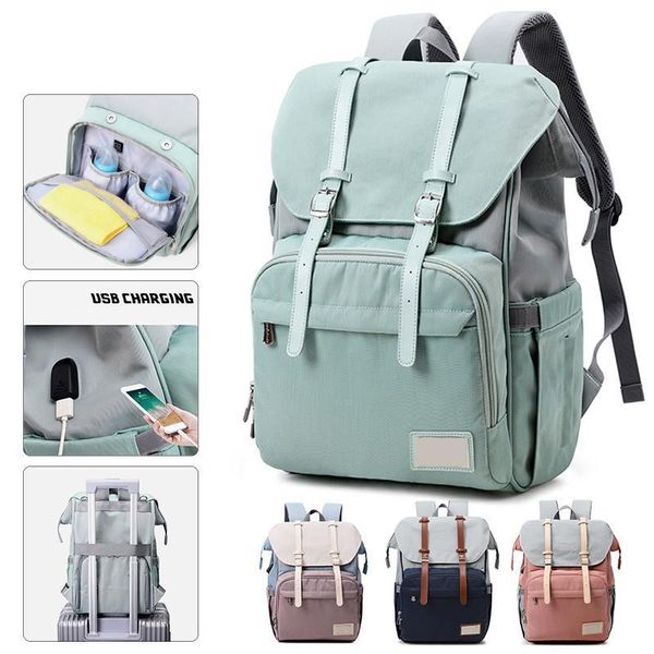 

mom storage bag waterproof diaper bags bottle feeding insulation backpack outdoor portable maternity baby
