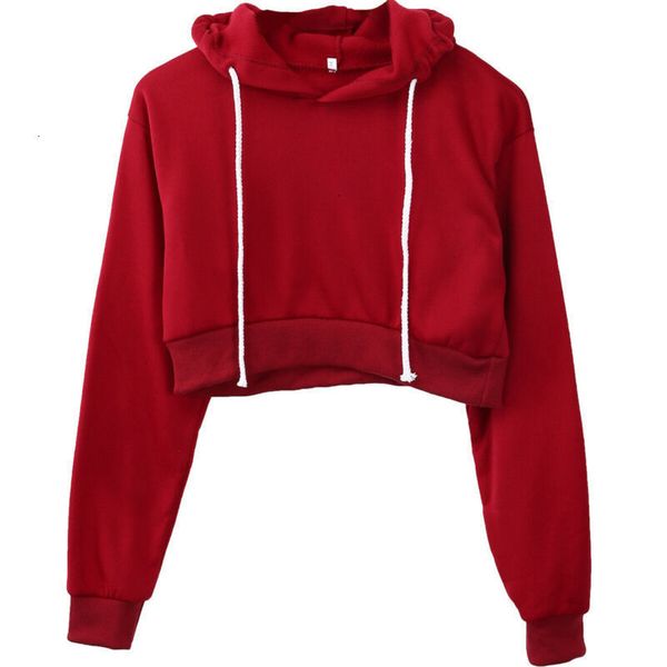 

womens crop short hoodies sweatshirts casual sport gym jogging loose hoodies hooded print female pullover_yw_rw, Black