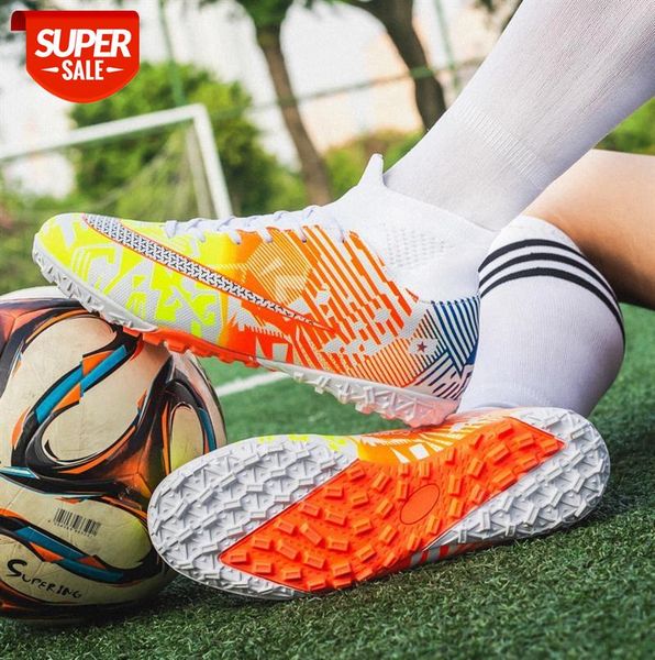 

large size high-football shoes male long nails ronaldo cr7 assassin broken student artificial turf training #is2t