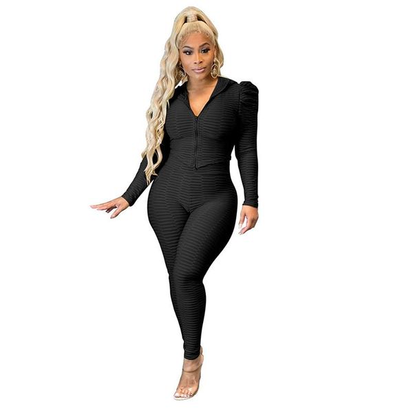 

women's two piece pants autumn leisure women two-piece tracksuit long sleeve zipper elastic waist pencil party suit casual fitness outf, White