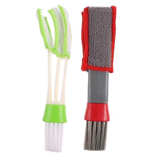 

car sponge 2pcs air vent cleaning brush double ended mini duster for house office