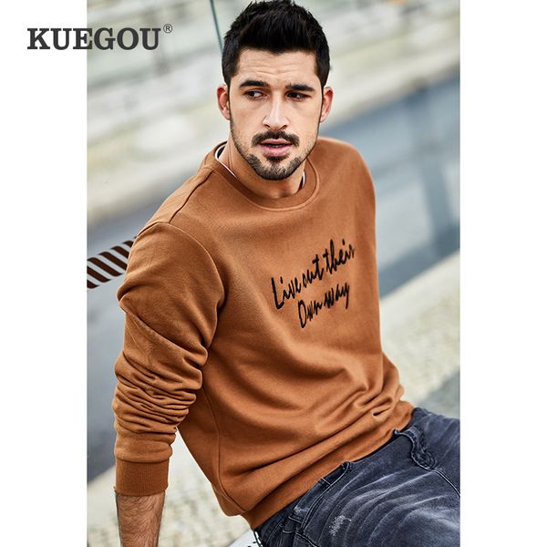 

100% cotton letters embroidery sweatshirts men autumn fashion leisure hoodie plus size, Black