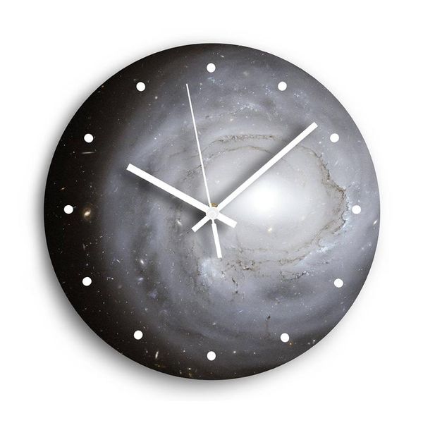 

wall clocks space universe clock for kids rooms astronaut silent planet simple art children bedroom home decorations