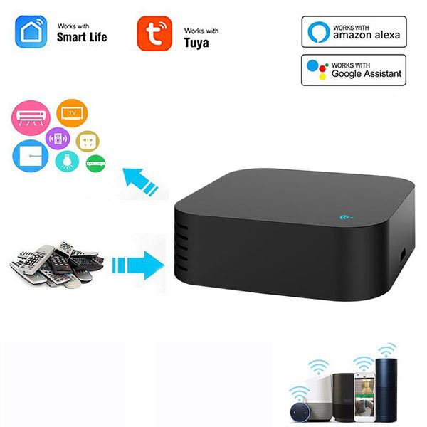 

smart home control wireless wifi ir remote controller temperature humidity sensor app tuya/smart life voice with alexa/google