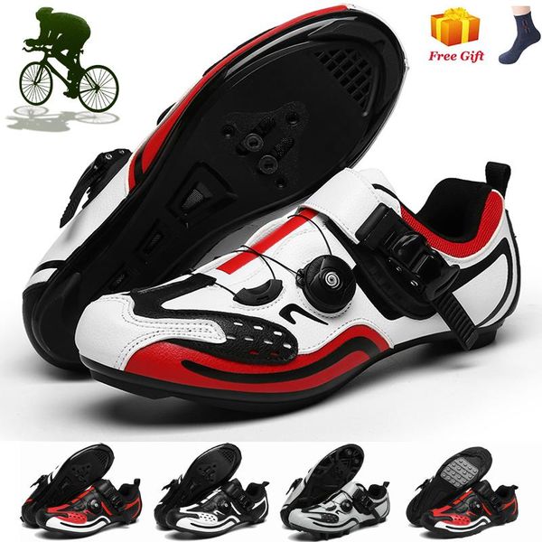 

road cycling shoes mtb sneakers men bicycle man outdoor sport sapatilha ciclismo self-locking spd racing bike footwear, Black