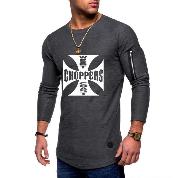 

men's hoodies & sweatshirts spring autumn sweatshirt west choppers casual fashion pullover round neck cotton w, Black