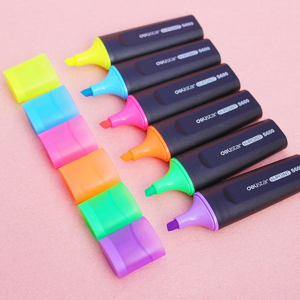 

painting pens dell / deli s600 orcent note water pen 6 color special price, Black;red