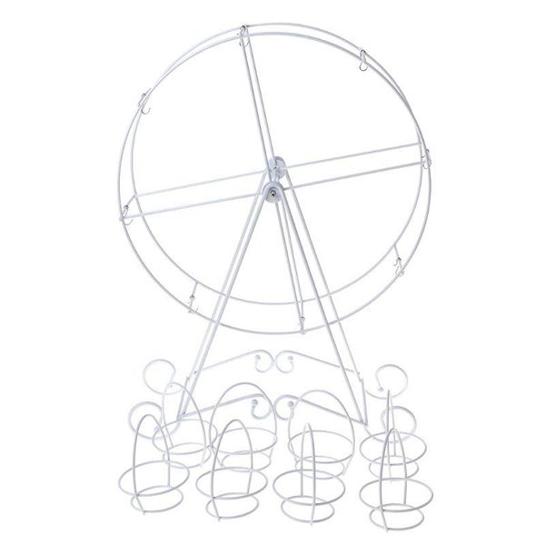 

other bakeware 8 cups metal rotating cupcake dessert stand cake holder display birthday wedding decoration party supplies drop