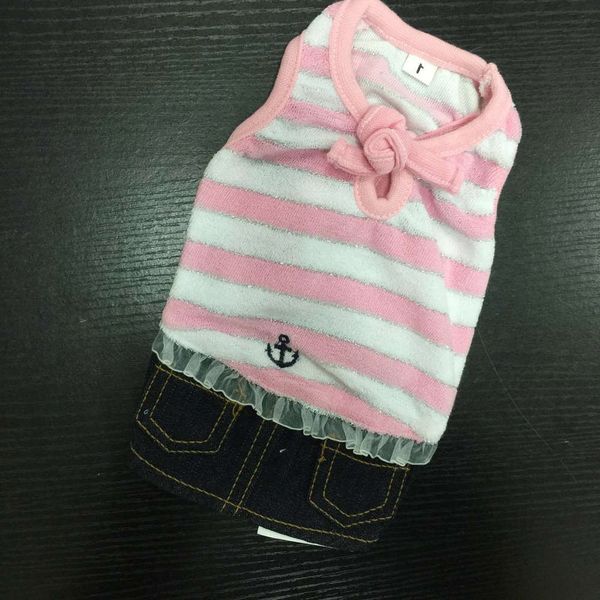 

spring summer thin pet casual vest skirt small and medium dog clothes